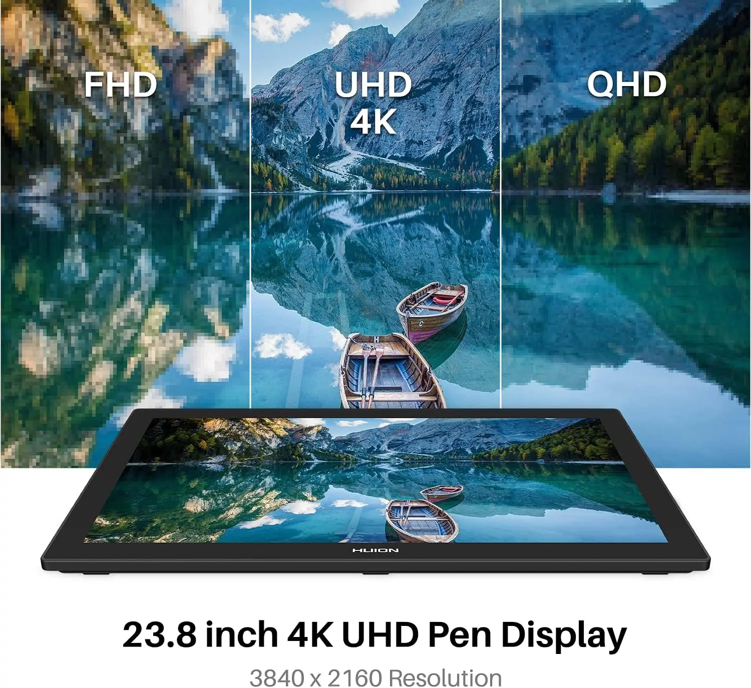 HUION Kamvas Pro 24 4K UHD Graphics Tablet Monitor 23.8 Inch