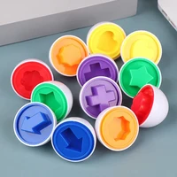 Montessori Educational Toys 1 2 3 Year Children Toy Easter Egg Baby Sensory Puzzle Smart Eggs Colors Shape Matching Sorter Games 6
