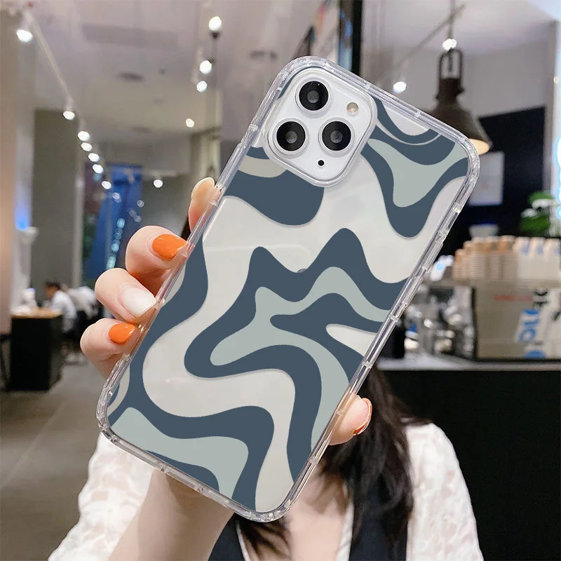 thumbnail image 1 of Funda de teléfono con patrón de remolino abstracto para iPhone 11, funda blanda para iPhone 13 Pro Max 12 16 15 14 Pro Max XS XR 7 8 Plus SE 13 Mini, 1 of 5