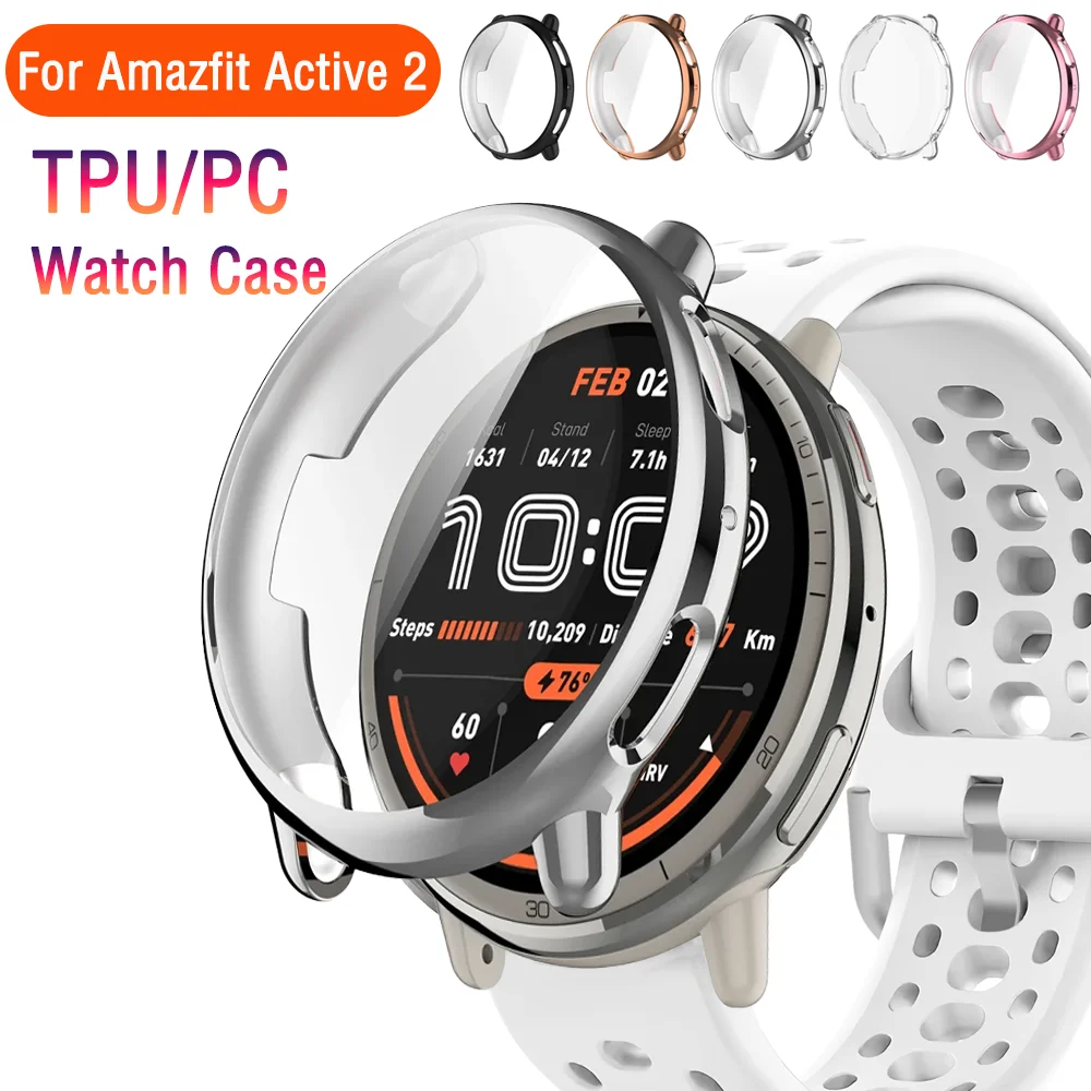 Apple Watch Screen Protector Watch Screen Protector Case Watch Screen Protector Watch Case Watch Protective Case Watch Cover Watch Protective Cover TPU Protective Case Bumper Protective Case TPU/PC Case for Amazfit Active 2 Smartwatch