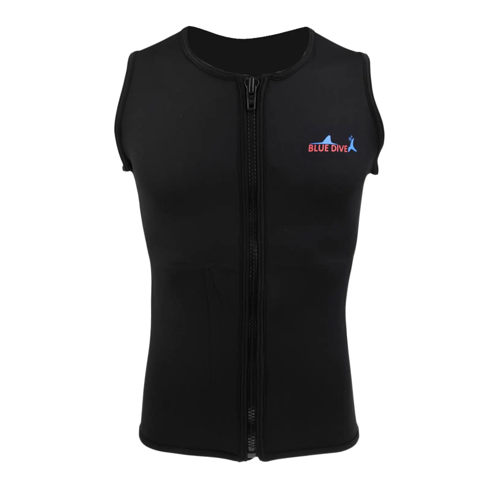 Wetsuit Men Sleeveless 2mm Neoprene Zipper Half Body Bathing Suit for Scuba Diving Surfing XXL