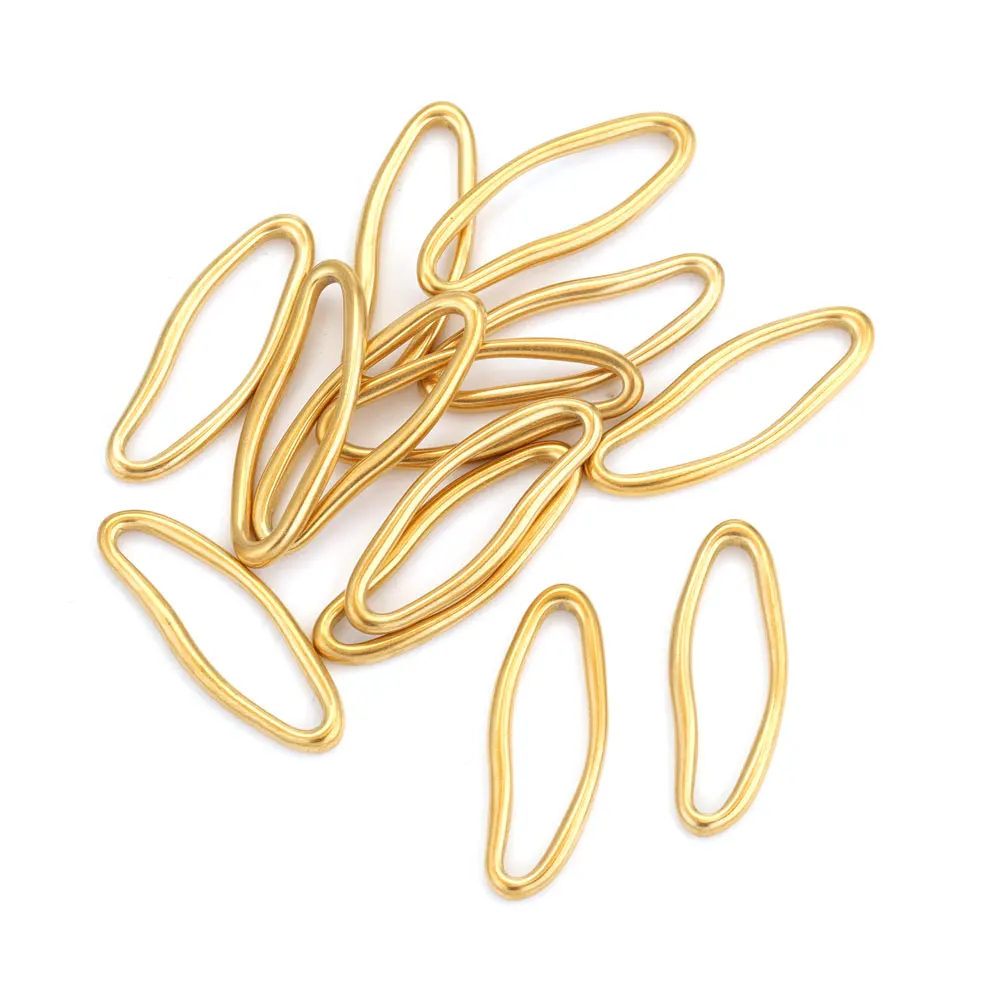5 stücke vergoldete Edelstahl Lünette leere Charms für Schmuck herstellung finden Ohrring verbinder DIY Schmuck Kreis Ergebnisse – Detail 3