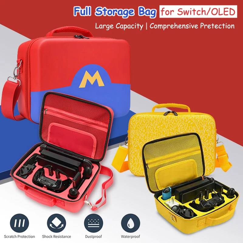 2021 Classic Travel Protective Case for Nintendo Switch OLED Storage Bag Portable Carrying NS Game Accessories |