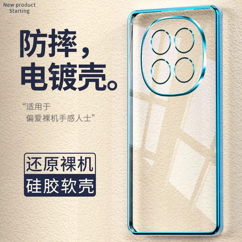 Luxury Electroplating Transparent Soft Silicone Phone Case