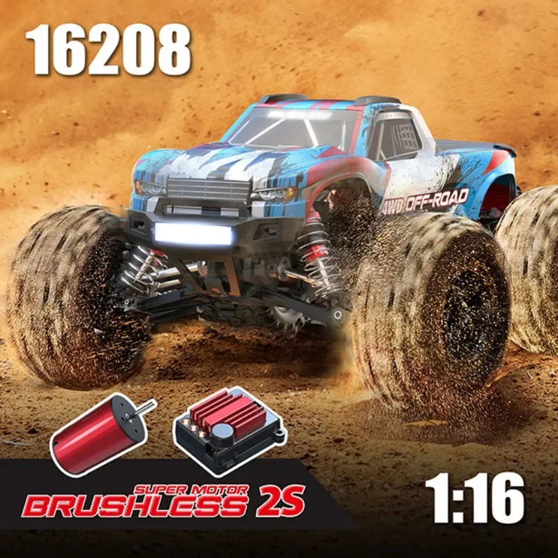 2.4G 1/14 Pickup Telecomando 4Wd Fuoristrada Ad Alta Velocità Fuoristrada Mjx Hyper Go 14301/14302 Brushless Rc Car Cool Toy Gift