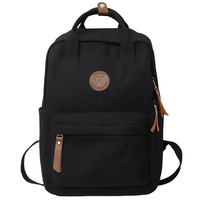 

2024 Women Canvas Leisure Retro School Bag Girl Travel Vintage Backpack Male Book Fashion Female Laptop College Backpack