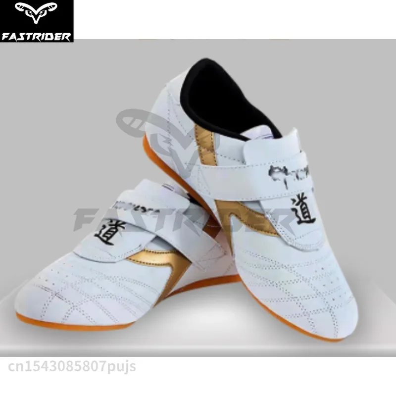 Taekwondo Shoes for Men and Women Martial Arts Training Anti Slip Cowhide Sole Shoes Comfortable Breathable Kung Fu