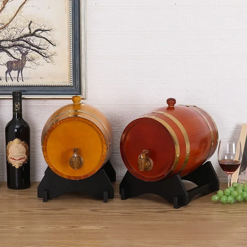 Antique Oak Wine & Beer Barrel 3