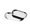 Organization Thickening Stainless Steel Towel Tray Napkin Tissue Plate Dish Table Ware Fine polishing salver Snack Dessert tray 2