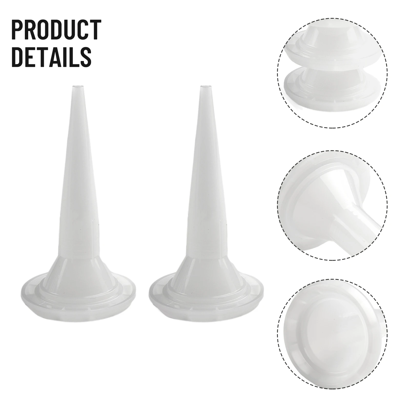 Caulking Gun Nozzles Caulking Nozzle Caulking Tools 10pcs Caulking Nozzle Structural Glue Nozzle Plastic Universal Caulking Tip Mouth Home Improvement Construction Tools