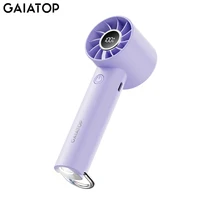 Portable Mini Fan, Handheld Fan with LED Display & Flashlight, 3 Speeds 2000mAh USB Rechargeable Battery Fan 1