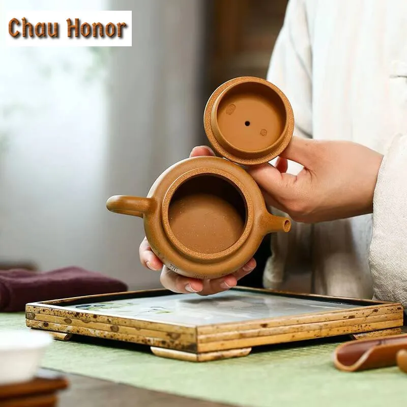 220ml Traditional Raw Ore Section Mud Tea Pot Yixing Purple Clay Teapots Home Filter Beauty Kettle Customized Tea Set Supplies