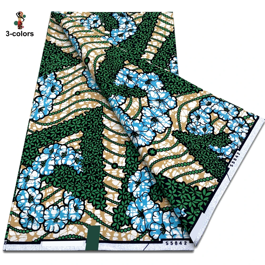 Wholesale Super Quality African Ankara Wax Fabric New 100% Cotton Material Soft Fashion Pink Tissu Pagne Africa Prints 2