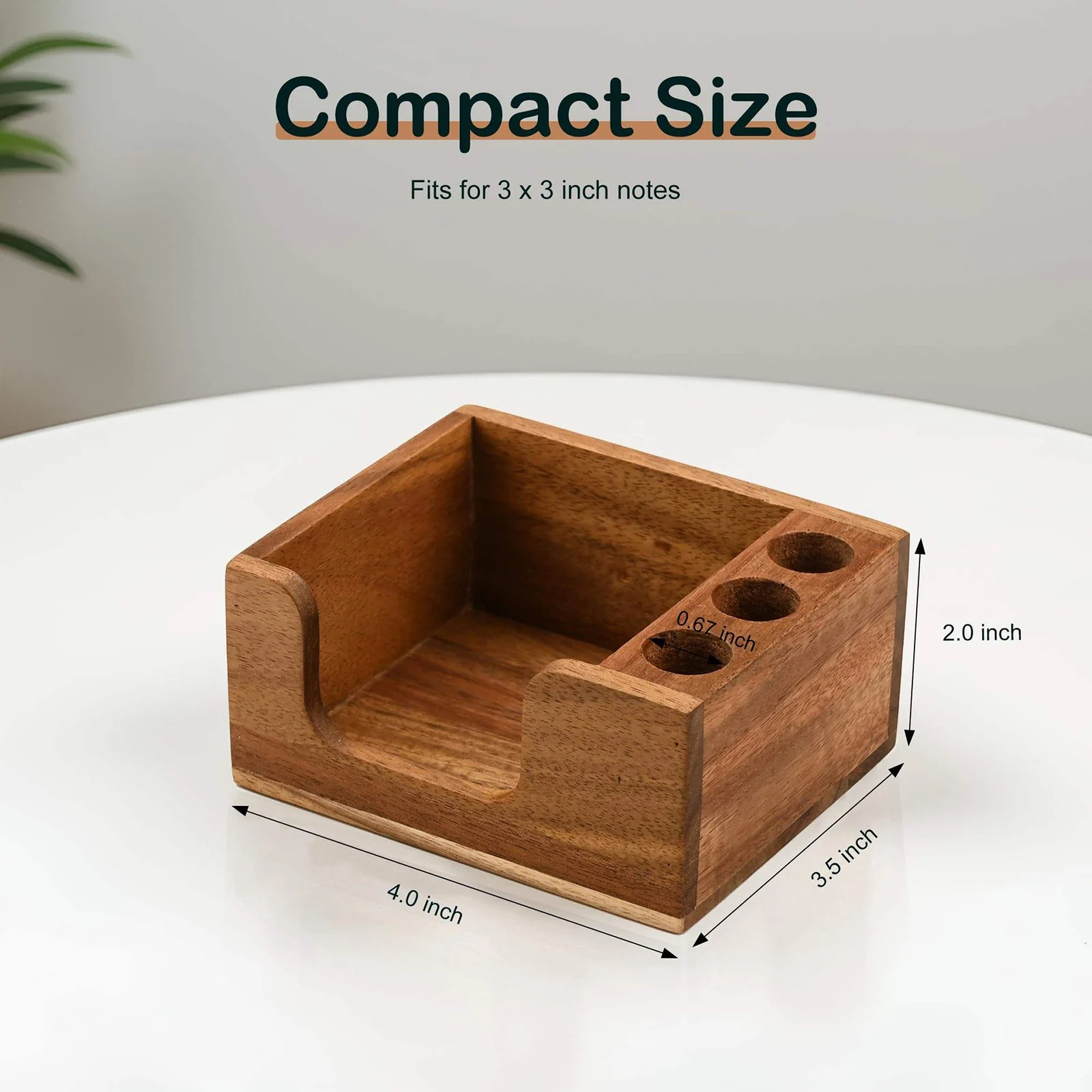 Organizer da Scrivania in Legno Massello con Superficie Liscia e Finitura Ecologica, Design con Scomparti Funzionali per Ufficio e Studenti - immagine 6