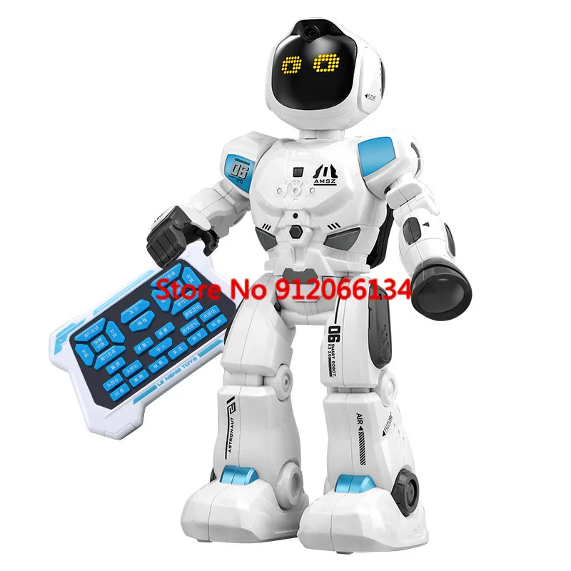 Touch Interactivet Early Education Remote Control Robot 40 Minutes Battery Life Intelligent Programming Subject Teach RC Robot 6