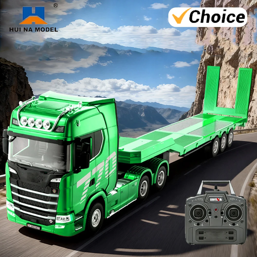 Robot Tank RC Télécommandé 2.4GHz avec Remorque - Camion Tracteur