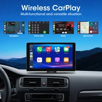Srnubi Универсальный 7 "10" автомобильный беспроводной Carplay и Android автоматическая навигация заднего вида FM AUX портативный мультимедийный сенсорный экран — изображение 3
