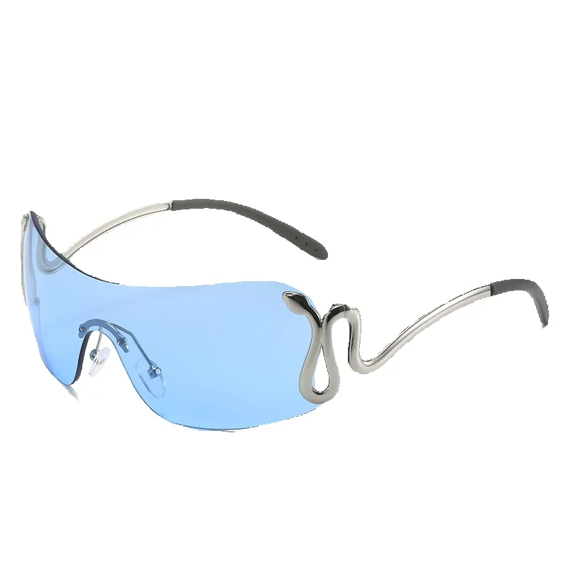 Neue All-in-personalisierte Animal Fashion One Y2K Cobra Snake Sonnenbrille weiblich_voghion.com