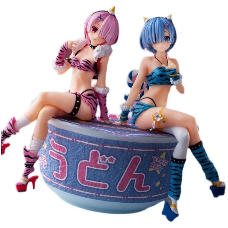 

Original FuRyu Rem Ram Bikini Sexy Girl Re:Life in A Different World From Zero Anime Action Figurine Model Statue Doll Toy Gift