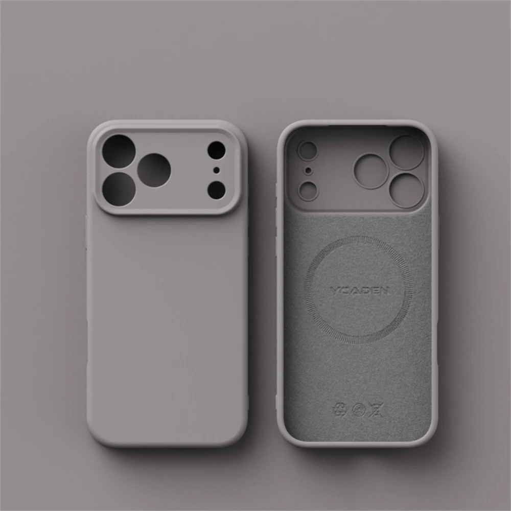 Luxury Liquid Silicone MagSafe-Compatible Phone Case with Wireless Charging Capability and Smooth Finish