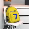 For Girls Boys Large Capacity Student Backpack CR7 C-Ronaldo Num 7 Lightweight waterproof Backpack 15inch 6