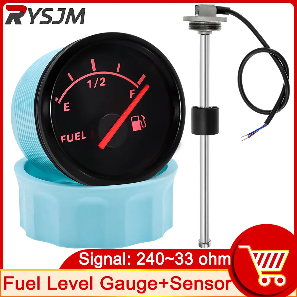 

52 мм датчик уровня топлива с датчиком уровня топлива 240-33ом датчик уровня топлива для лодки индикатор уровня топлива датчик уровня топлива в баке