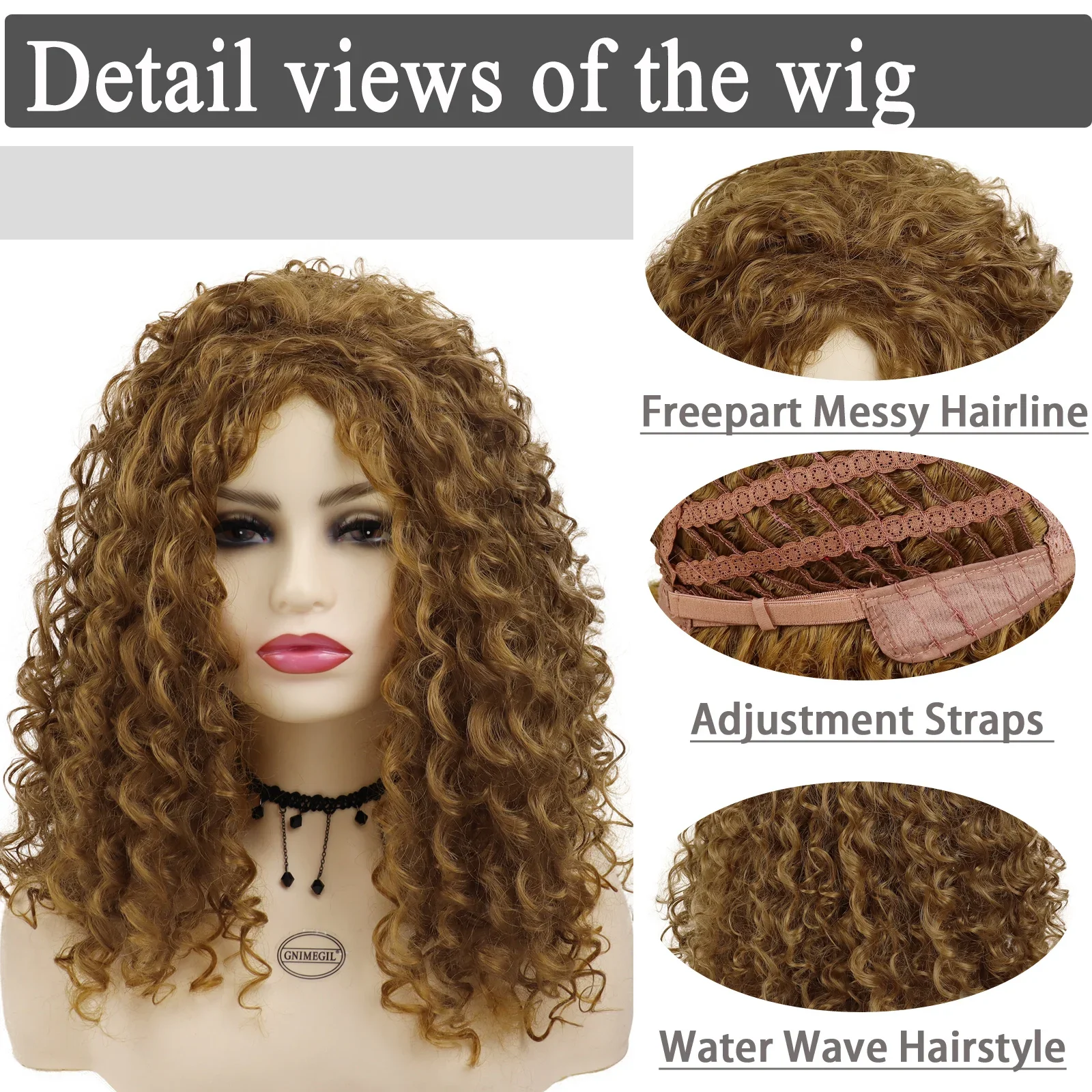 Synthetic Ginger Color Wig Long Curly Wigs for Women Soft Thick Wig Deep Wave Afro Female Hair Costume Party synthetic wig