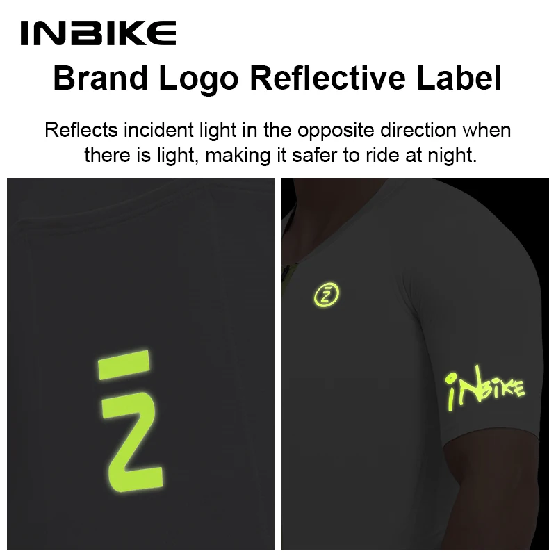 Bike Cycling Jersey Bike Cycling Clothes INBIKE Men Cycling Jerseys Short Sleeve Bike Biking Shirts Full Zip Pockets Breathable Road Bicycle MTB Cycling Clothing