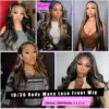 1B/30 Body Wave Highlight Wig Human Hair 30 Inch 13x4 HD Lace Frontal Wig 180 Density Natural Brazilian Hair Wig For Black Women 3