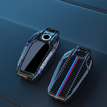 Car Key Cover Case Shell For Bmw 5 7 Series G11 G12 G30 G31 G32 I8 I12 I15 G01 G02 G05 G07 X3 X4 X5 X7 Carbon Fiber Abs - - Racext™️ - - Racext 13