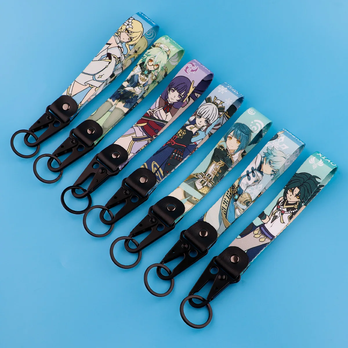 

QE047 Genshin Impact Cartoon Eagle Beak Keychain Original Lanyard Used In Phone Rope Badge Holder USB Pendant Key Chain Lanyard