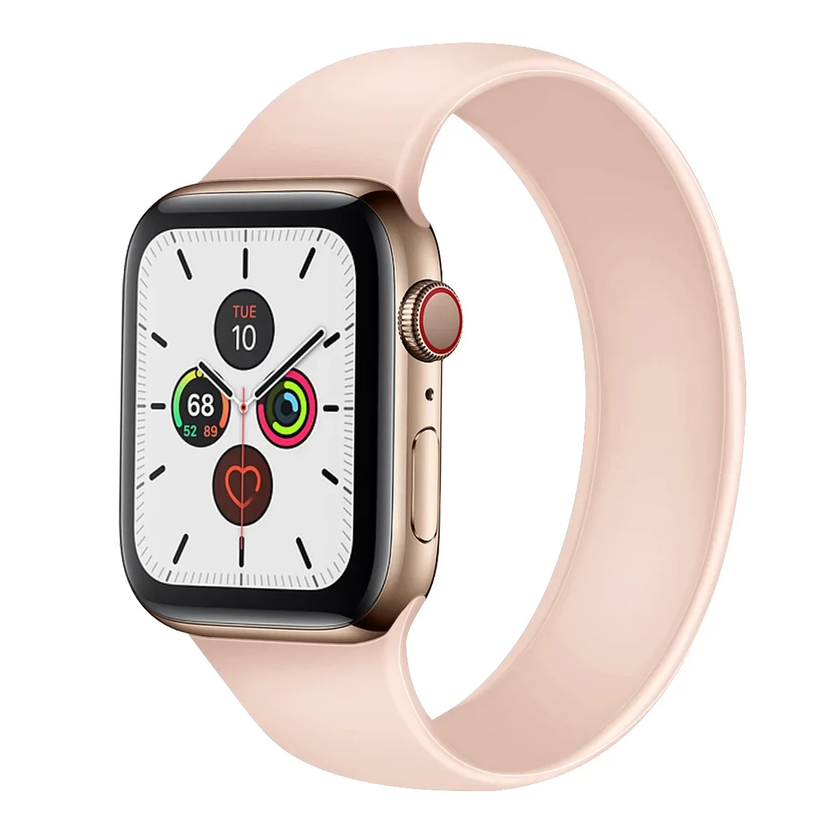Silicone Solo Loop Watch Band - Vibrant and Comfortable Strap for All Apple Watch Sizes