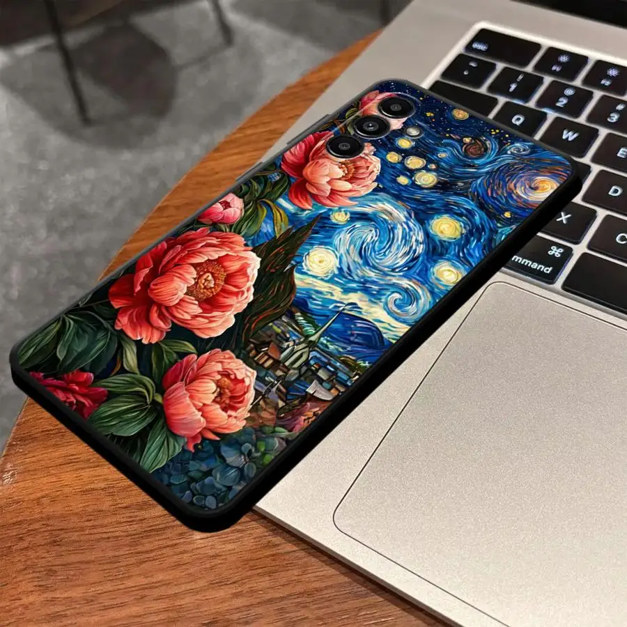Van Gogh And Peonies Artistic Phone Case Cover