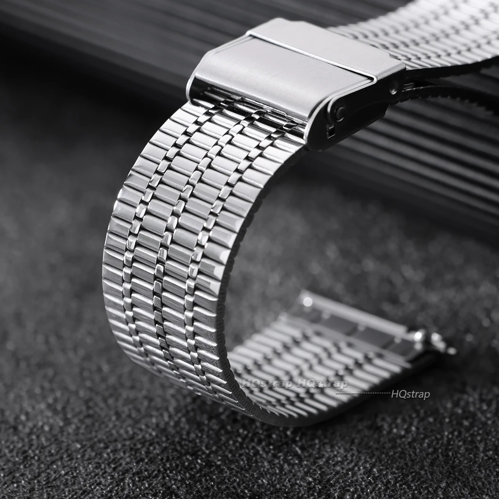 Elegant Stainless Steel Quick Release Watch Strap Bracelet - Universal Replacement Belt