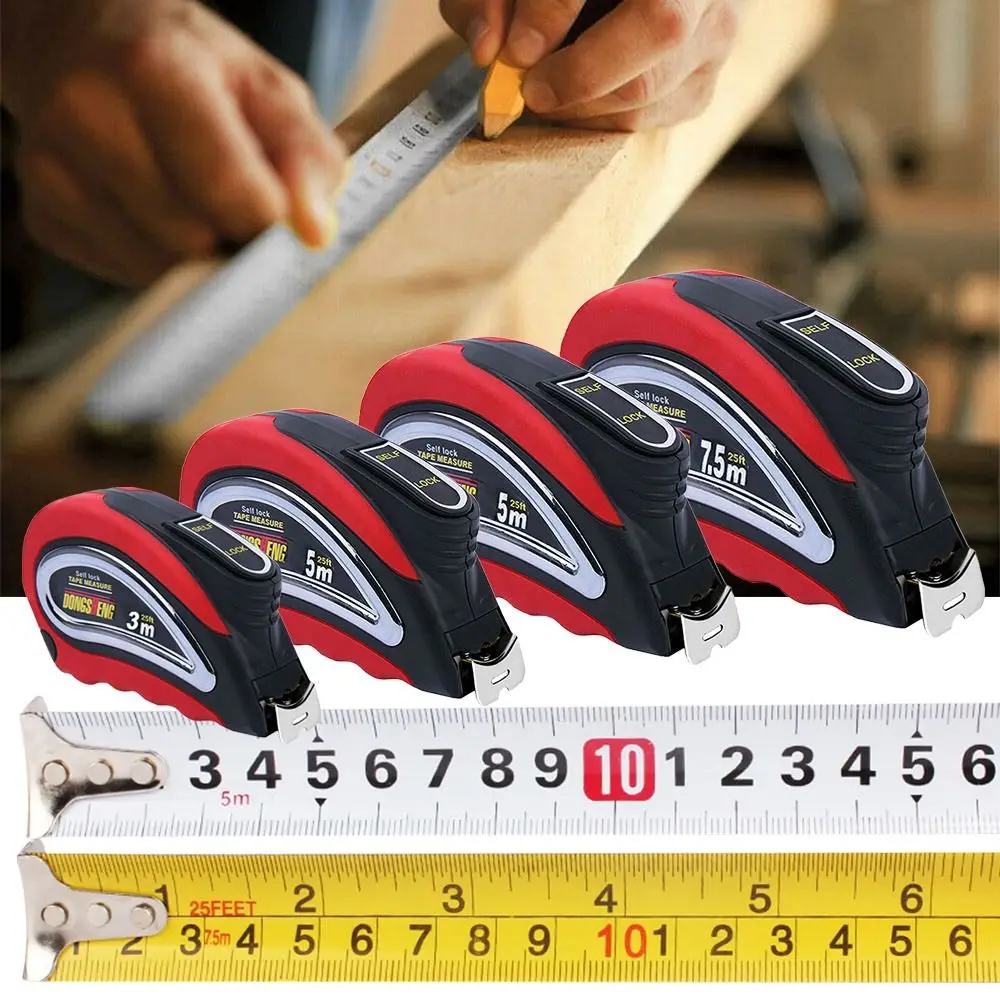 Tape Measure Measuring Tape Portable Ranging Tool Inch Metric Tape Measure Measuring Steel Tape 3/5/7.5m
