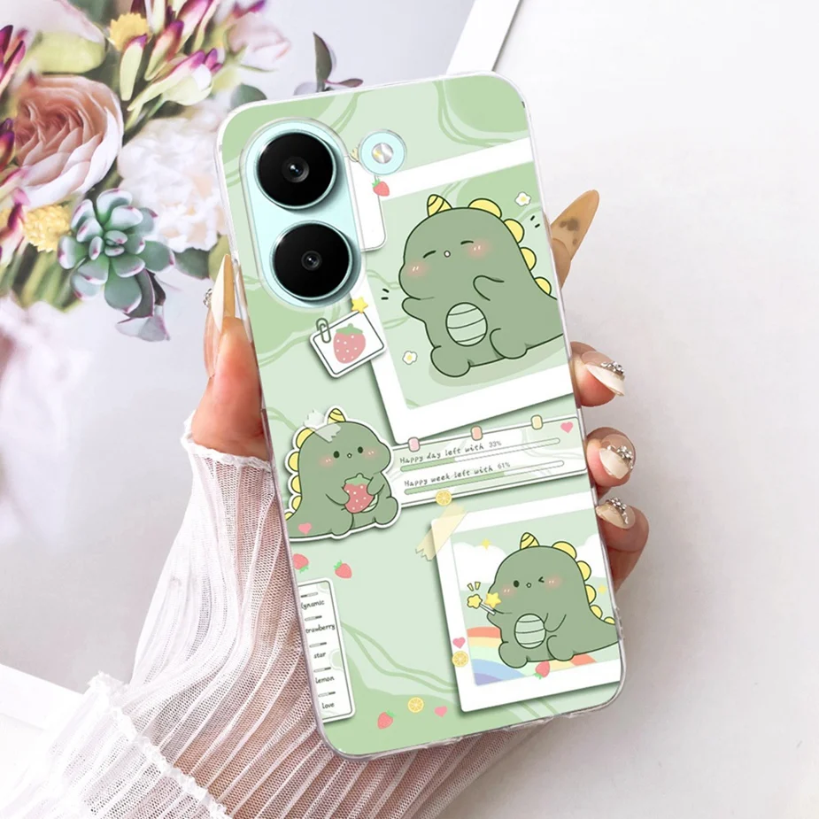 Colorful Flowers Painted Soft Slim Phone Case Cover