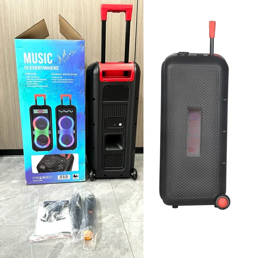 NDR-1508 8-Inch Super Bass Wireless Blue-tooth Karaoke Speakers