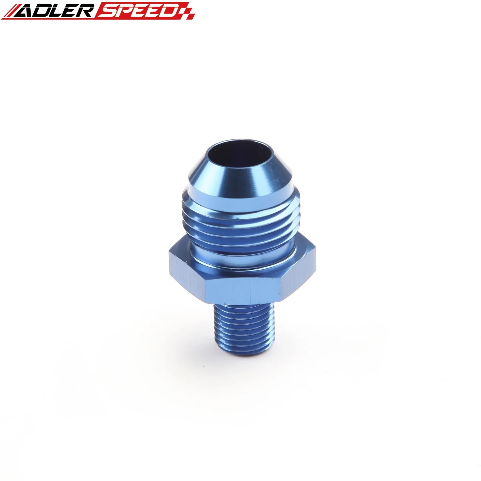 2PCS 8AN AN-8  M10x1.5mm 직선 수나사 피팅 어댑터 블랙/블루
