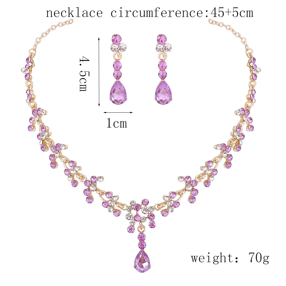 ديزي فاخر الزفاف الزفاف الأرجواني الوردي كريستال ق...