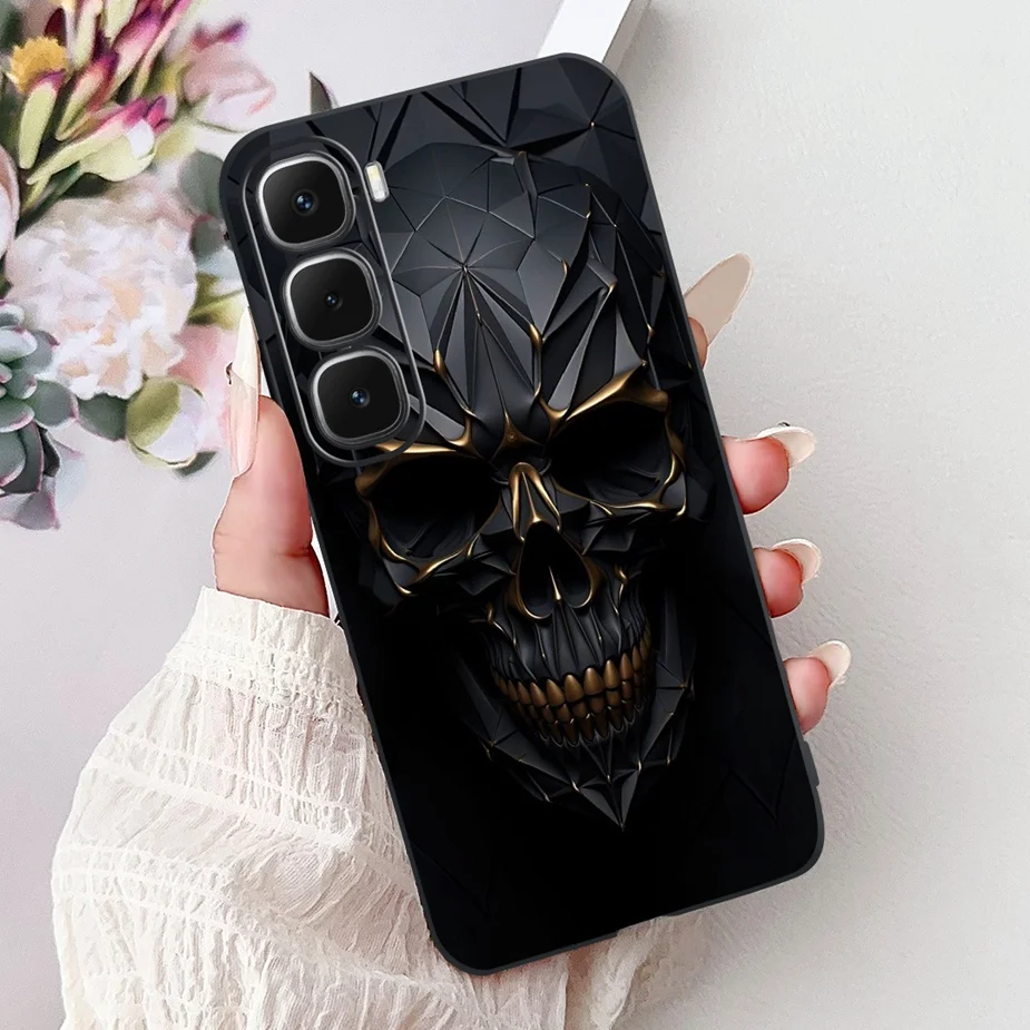 Cute Painted Soft Silicone Phone Case Cover for Infinix Hot 60 Series