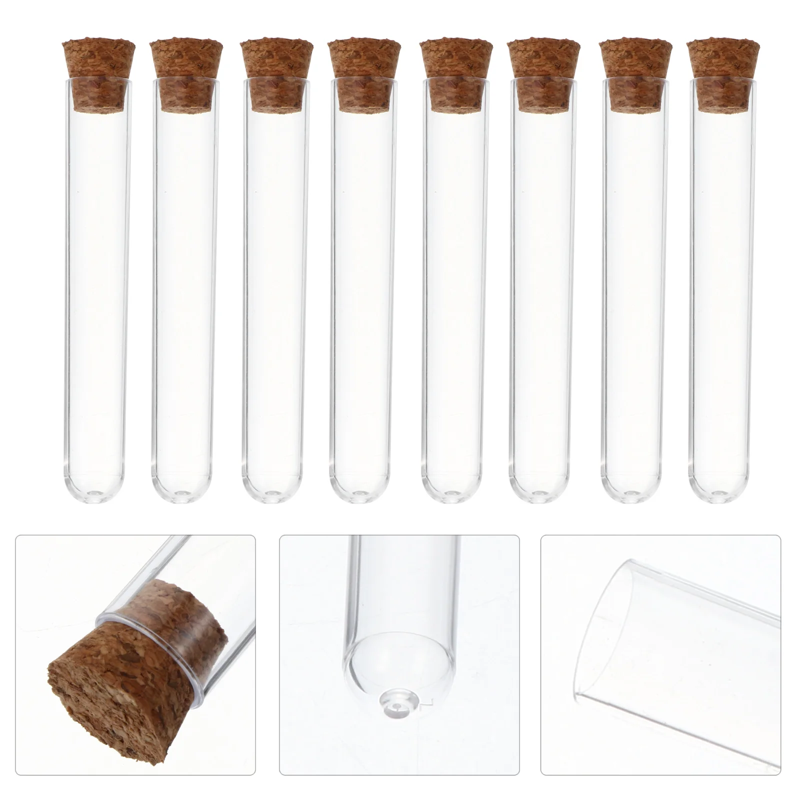 

Glass Test Tube Sample Test Tubes Clear For Science With Corks Transparent Test Tubes Supplies