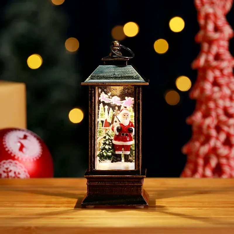 thumbnail image 1 of 2024 Bola de nieve navideña iluminada Linterna de noche LED a batería con gancho Adornos para árbol de Navidad Ideas de regalo 1 pieza, 1 of 5