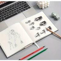 80 листов бумага для эскизов 7*7 дюймов альбом для рисования художественный ретро шелковая ткань блокнот пустые внутренние страницы для офиса/школы/художественные принадлежности — изображение 5