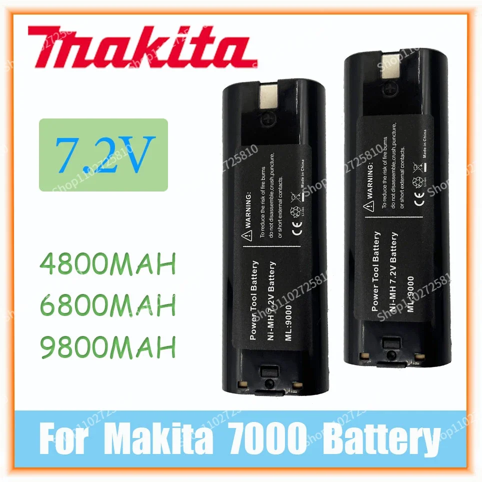 

7.2V 4800mAh Ni-MH Replacement Battery For Makita 7000 7002 7033 191679-9 192695-4 632002-4 632003-2 7.2V Battery L50 192532-2