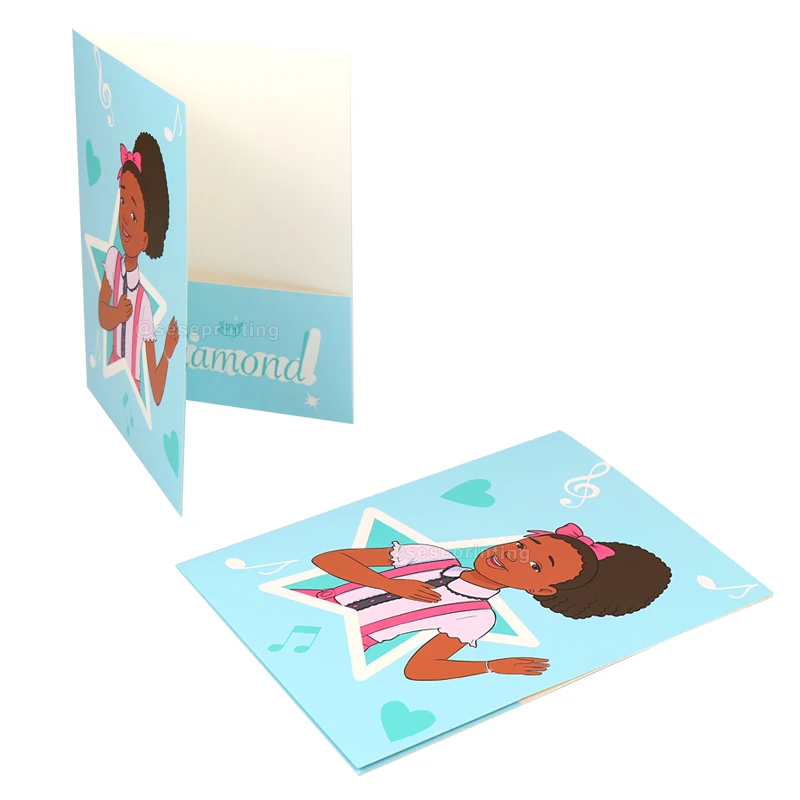 

custom Custom Luxury Presentation Folder business Paper Folder Printing with Color Logo