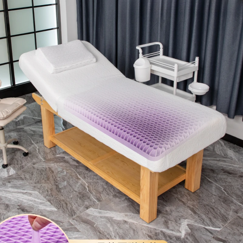 Nail Face Massage Table Wooden Gynecological Tattoo Lash Massage Table Pedicure Mattresses Lettino Estetista Furniture ZT50MT