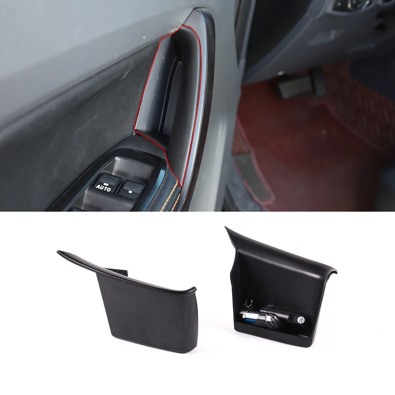 

For Ford Ranger Wildtrak 2015-2022 Car Front Door Storage Box Tray Inner Handle Armrest Arm Rest Container Bin Car Accessories