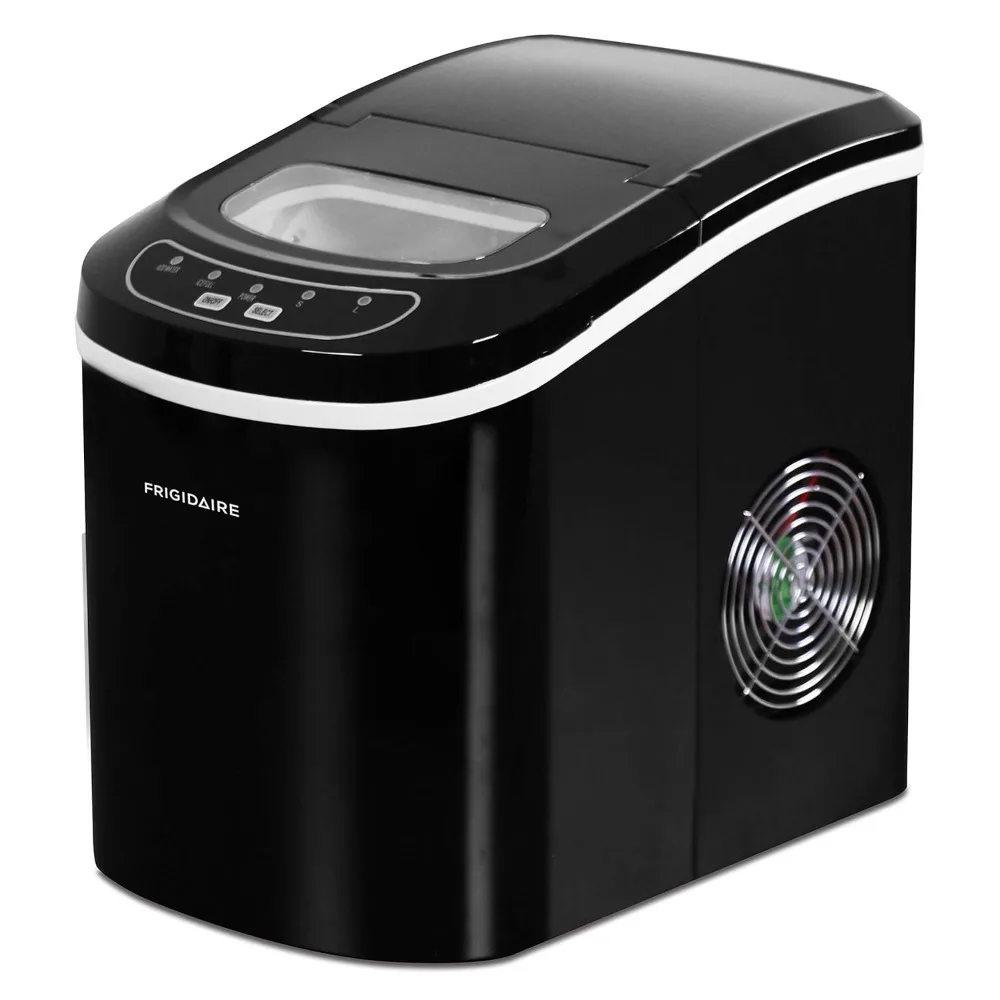EFIC101-BLACK Portable Compact Maker 26 lb per Day Ice Making Machine Black