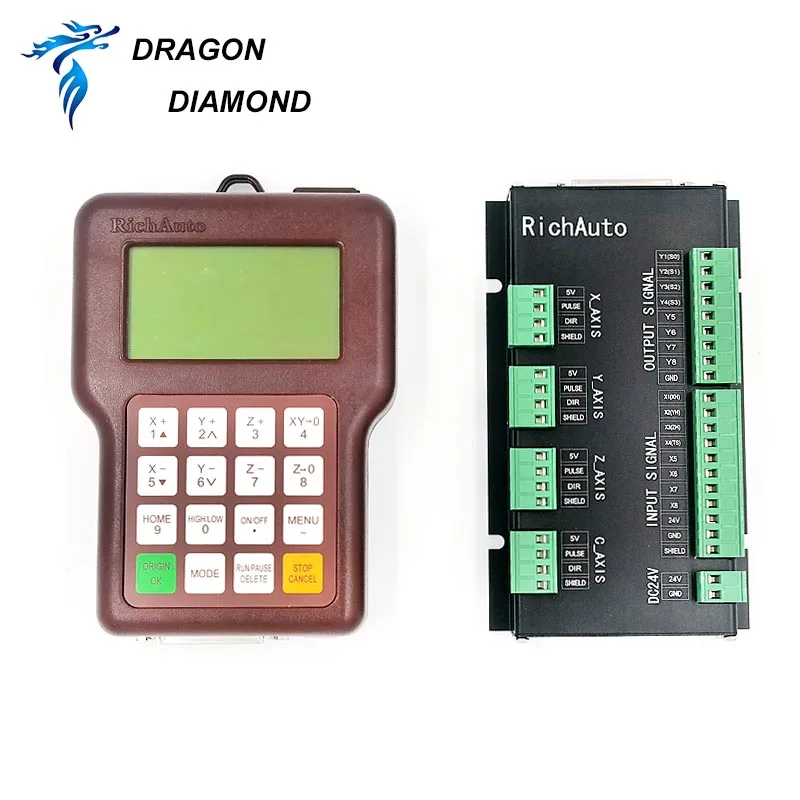 

Advanced CNC Router Original RichAuto A15E Multi-Spindle CNC DSP Controller A15S 3axis Offline USB Motion Control System