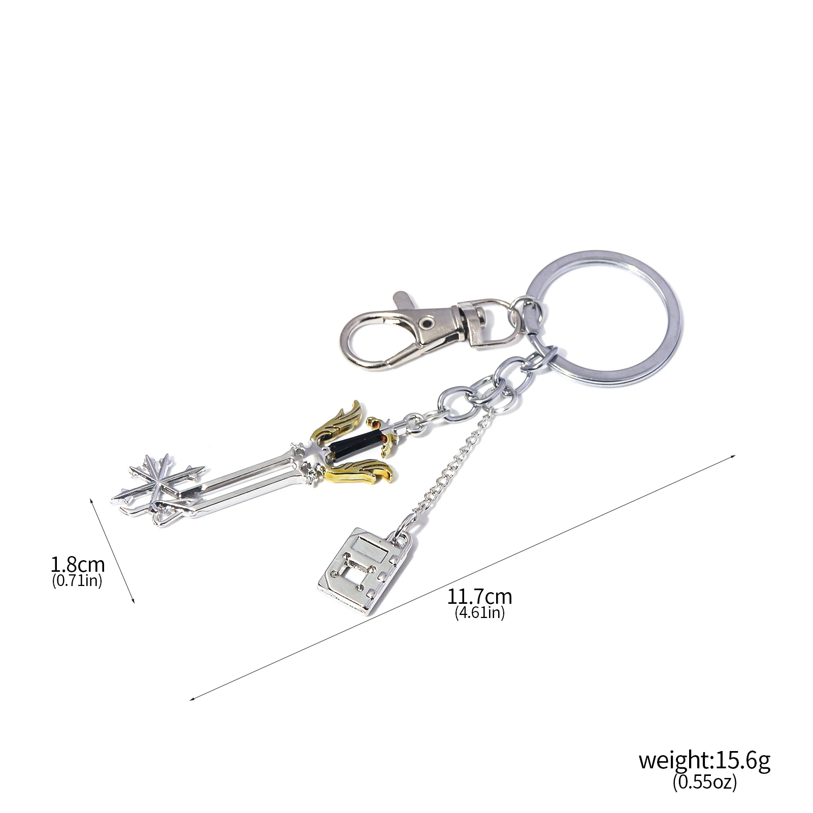 Kingdom Hearts Sora Keyblade Keychain Key Shape Weapon Pendant Key